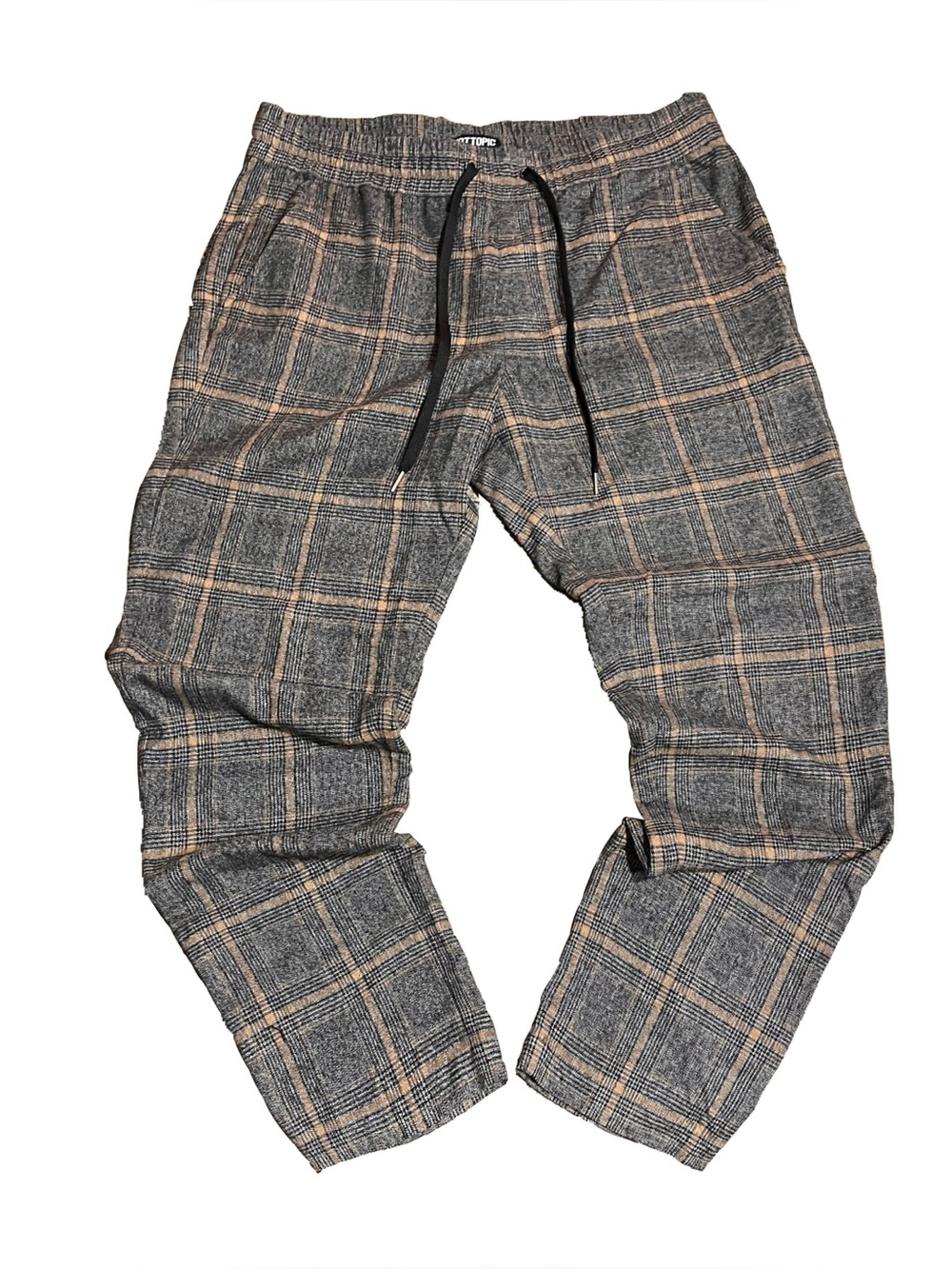 Hot Topic Men's Grey Plaid Pants
